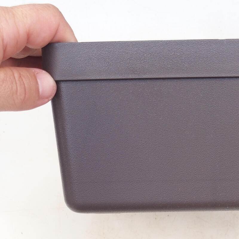 Bonsai tál műanyag YMDR-3 barna - 20 x 20 x 10 cm