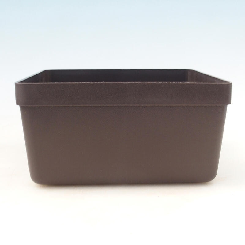 Bonsai tál műanyag YMDR-3 barna - 20 x 20 x 10 cm
