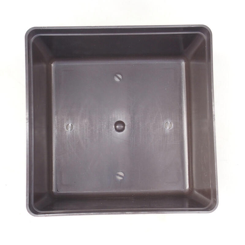 Bonsai tál műanyag YMDR-3 barna - 20 x 20 x 10 cm