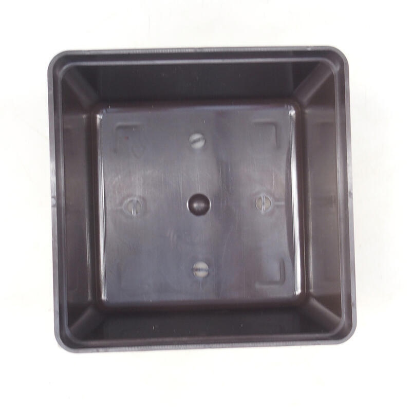 Bonsai tál műanyag YMDR barna -1 - 16 x 16 x 10 cm