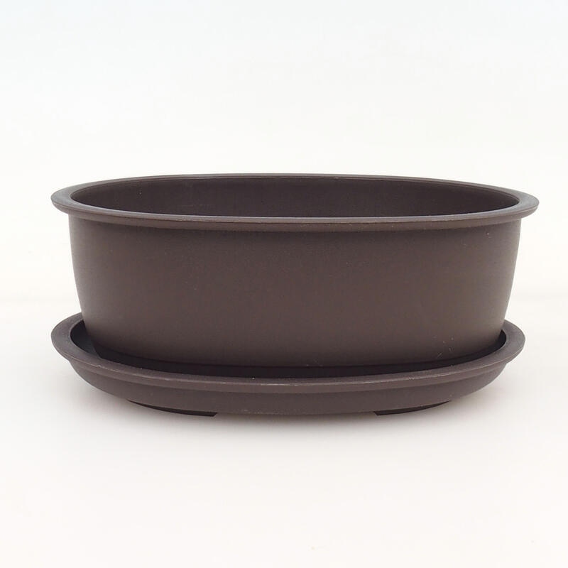 Bonsai tál+tálca műanyag MP-4 - 16 x 12,5 x 6 cm