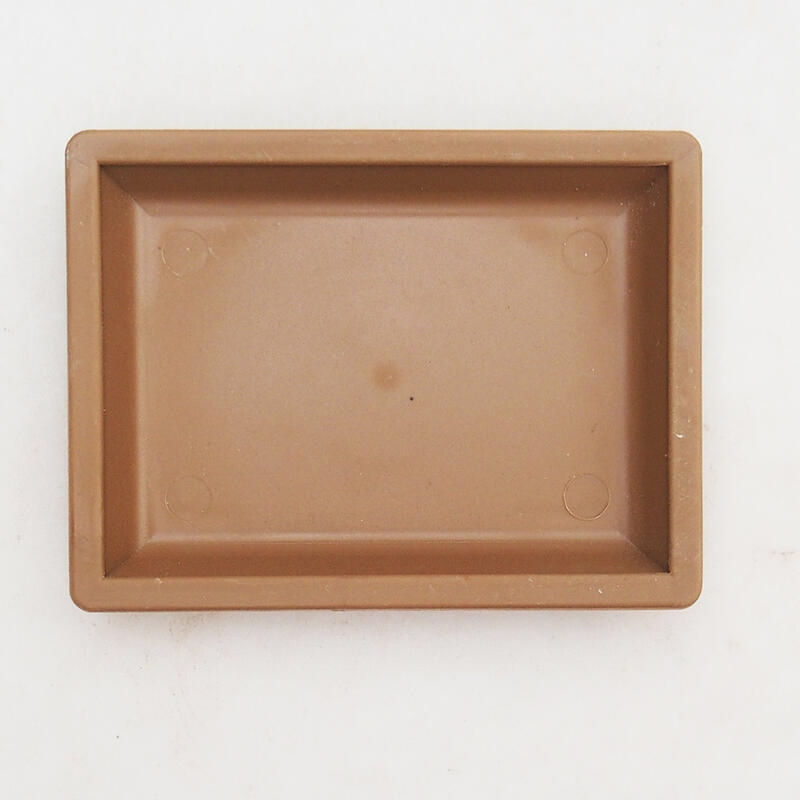 Bonsai csészealj műanyag PP-3 kávé 11 X 8 X 1,5 CM