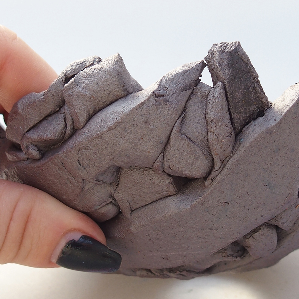 Kerámia kagyló 14,5 x 13,5 x 6 cm , fémes színű