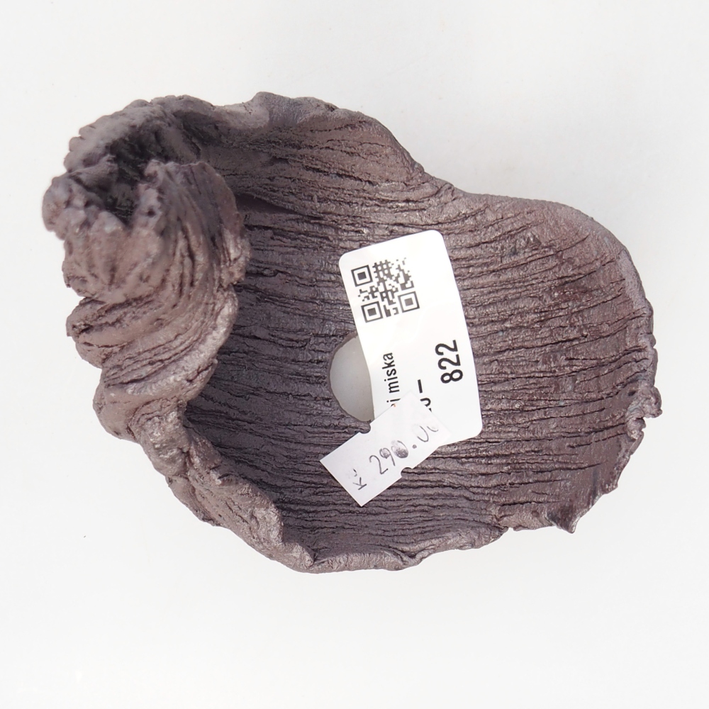 Kerámia kagyló 8,5 x 7,5 x 11,5 cm , metál színű