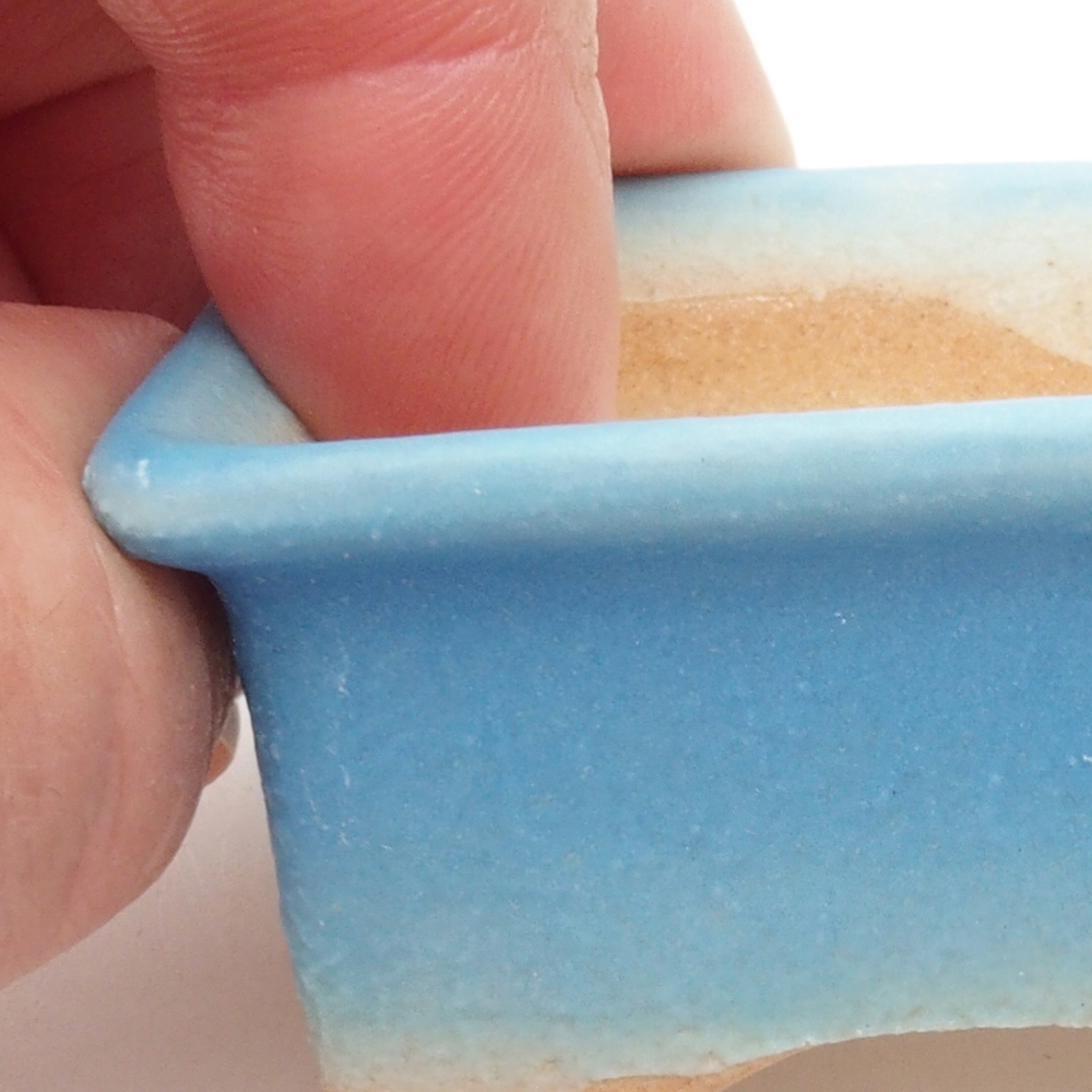 Mini bonsai tál 5,5 x 4 x 2,5 cm, kék színben