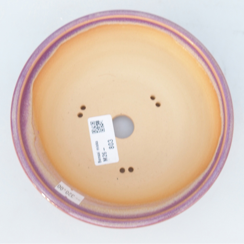 kerámia bonsai tál 16 x 16 x 5,5 cm, lila színben