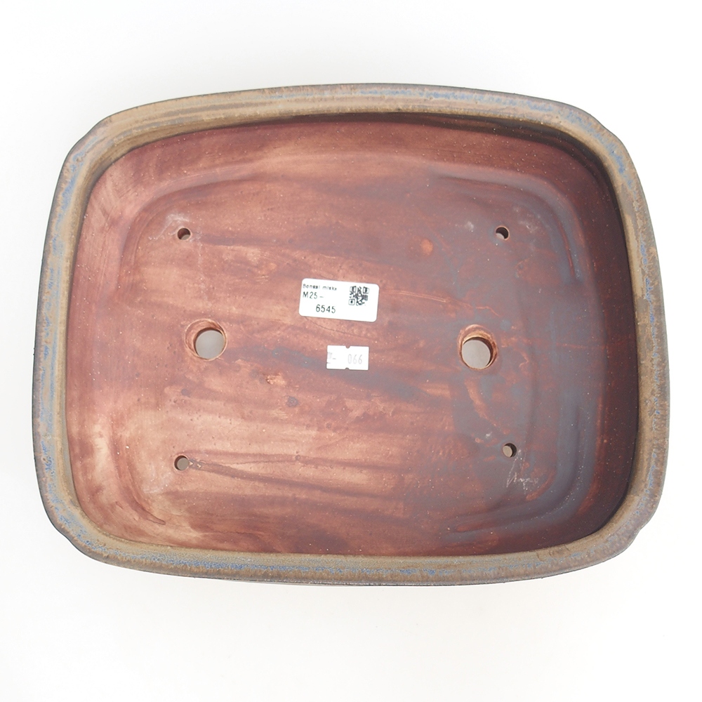 kerámia bonsai tál 29,5 x 24 x 7 cm, kék színben