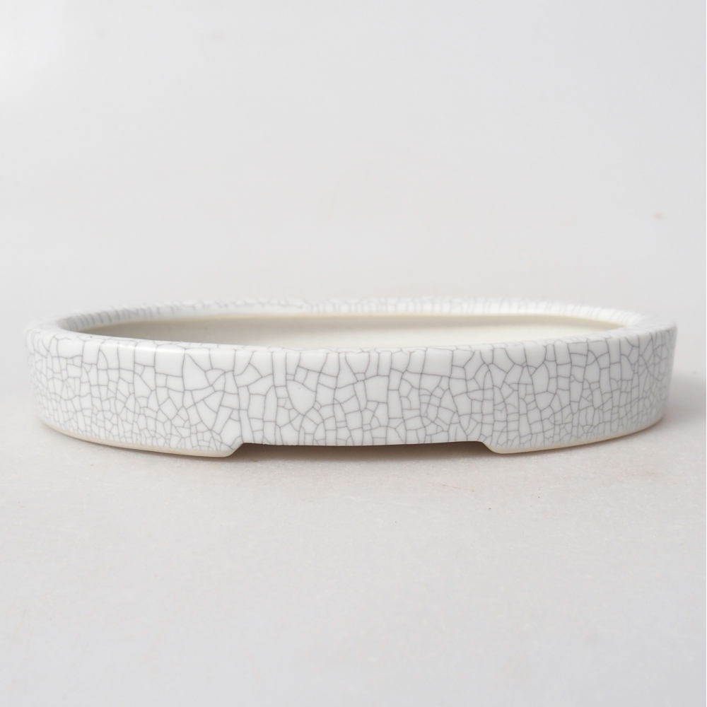 kerámia bonsai tál 15,5 x 10 x 2 cm, raku színben