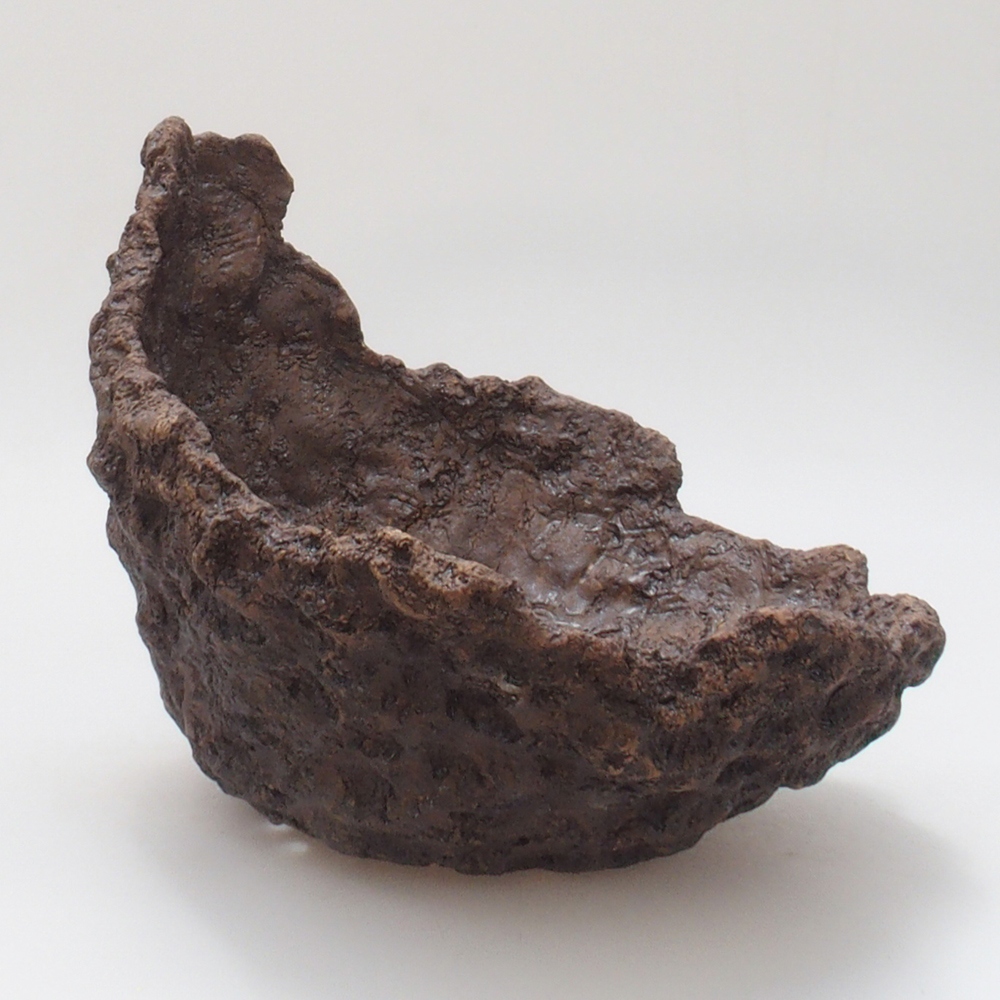 Kerámia kagyló 22 x 21 x 20 cm , színe barna