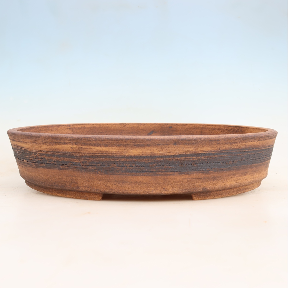 Kerámia bonsai-tál 38 x 30,5 x 7,5 cm, barna színű