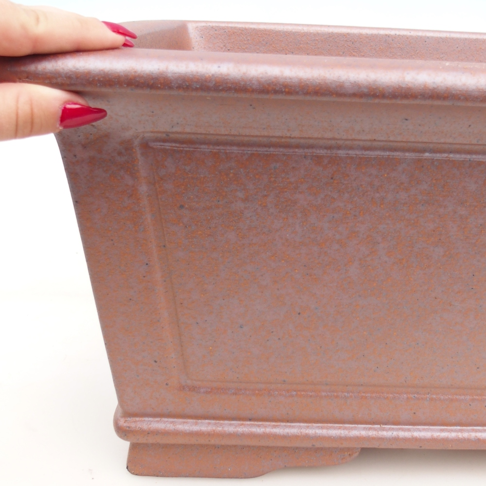 kerámia bonsai tál 51 x 37,5 x 20 cm , fém színű - CSAK SZEMÉLYES ELSZÁLLÍTÁS vagy raklapos szállítás