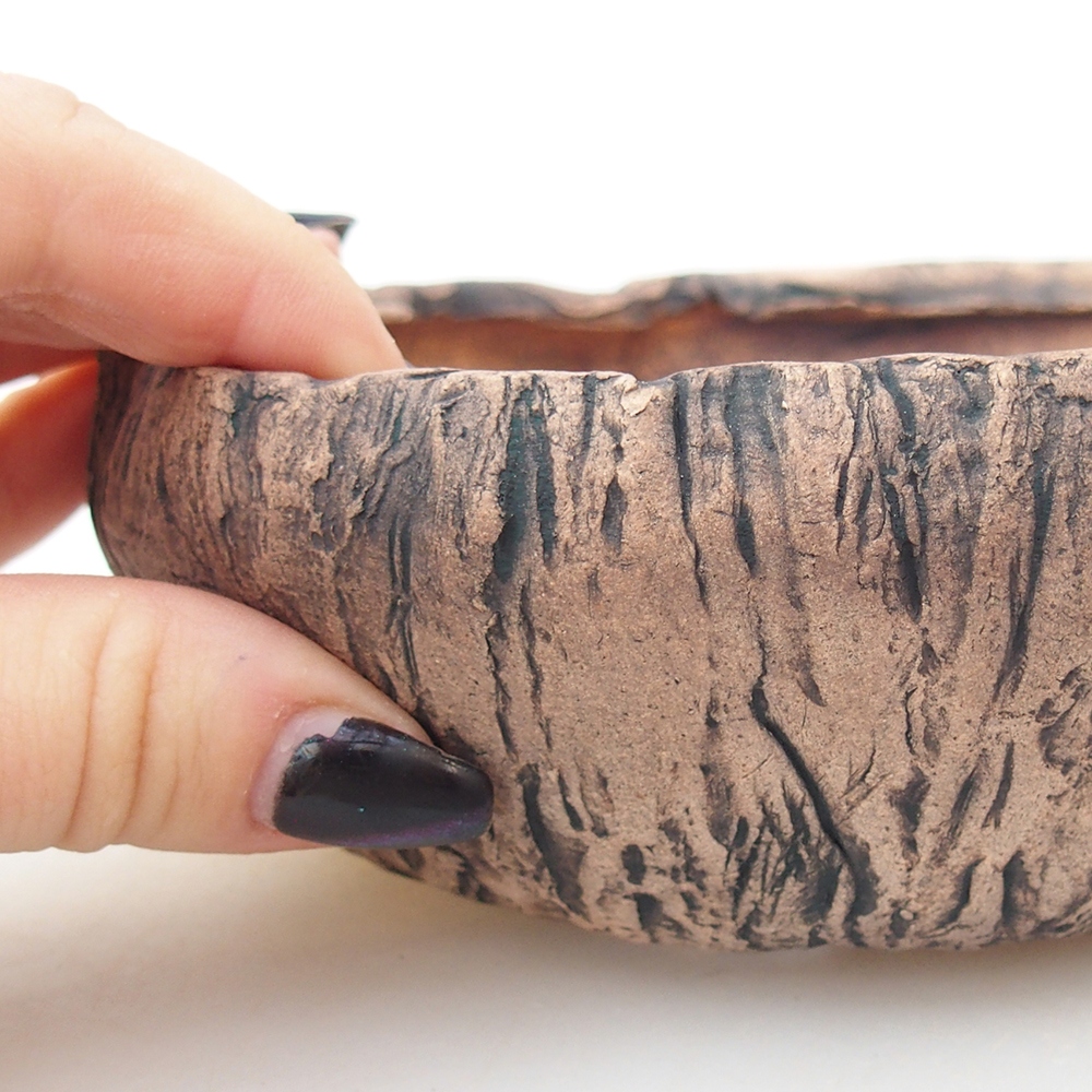 kerámia bonsai tál 14 x 14 x 5 cm, zöld