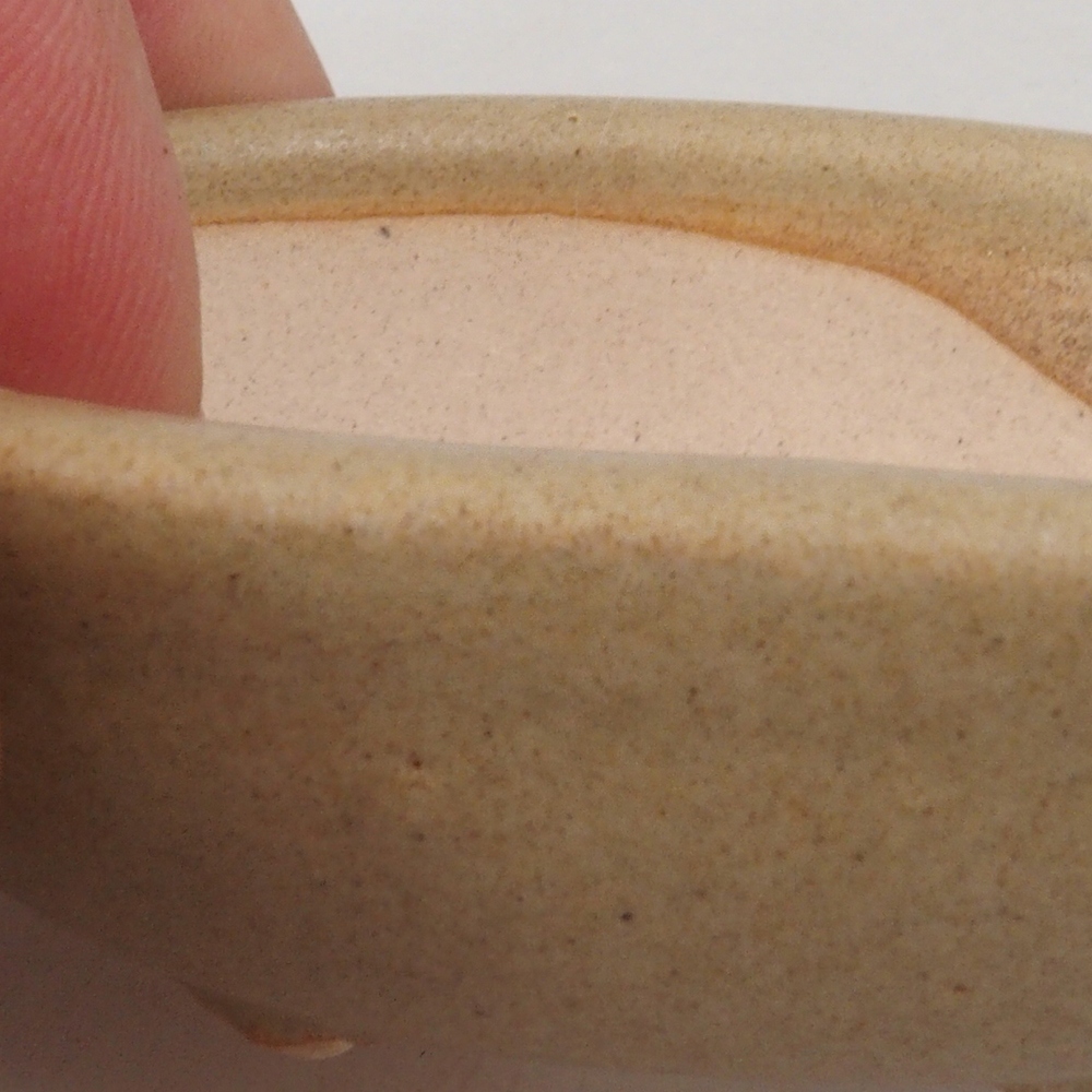 Mini bonsai tál 7 x 5 x 2 cm, barna