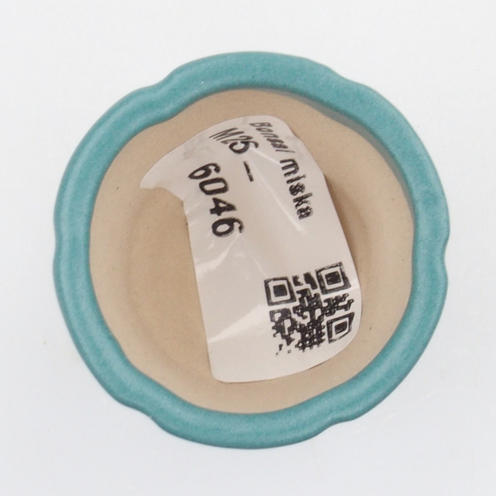 kerámia bonsai tál 6,5 x 5,5 x 4 cm, kék színben