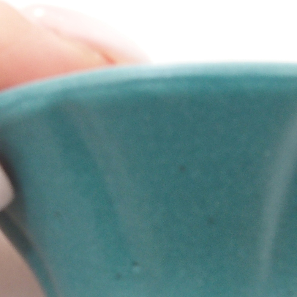 kerámia bonsai tál 6,5 x 5,5 x 4 cm, kék színben