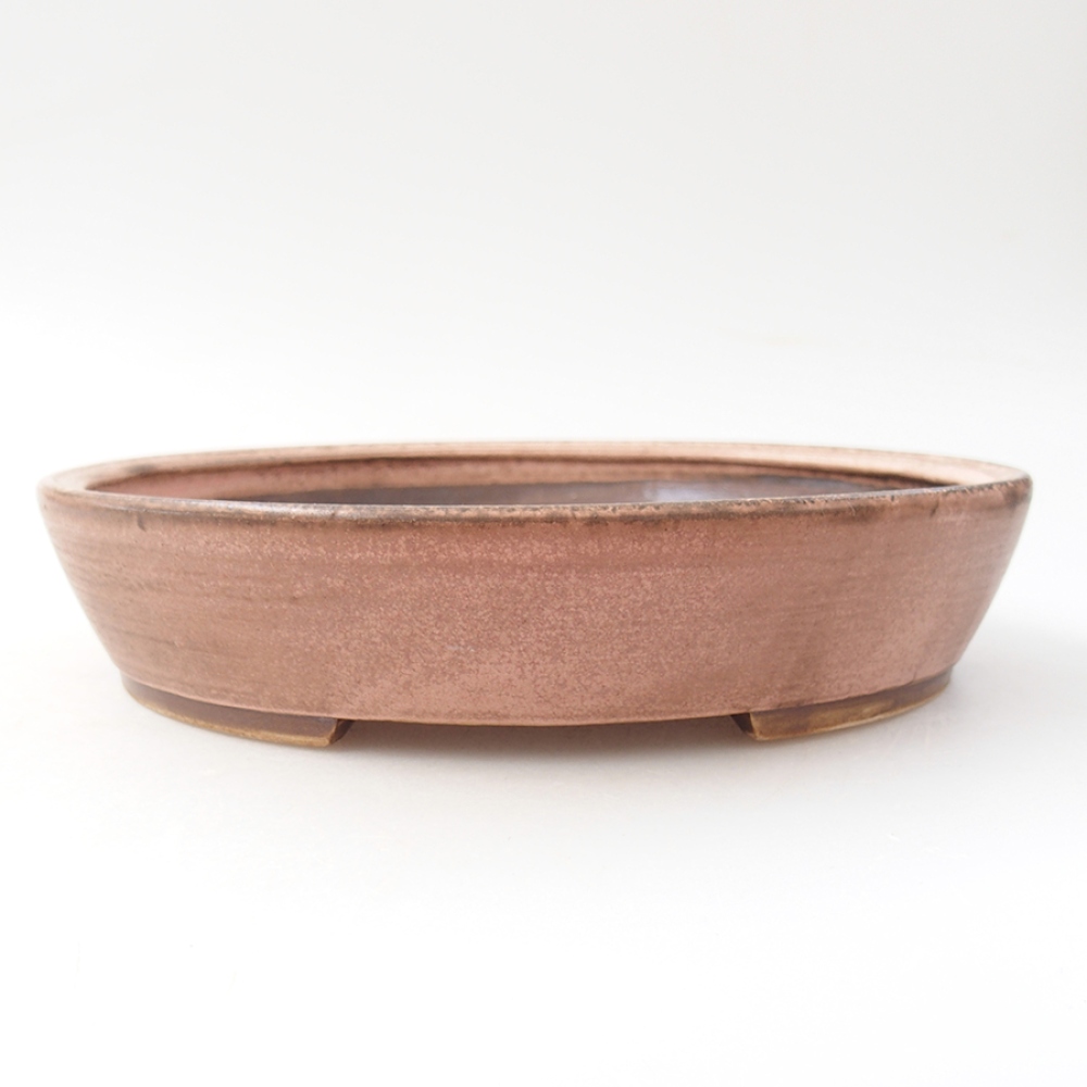 Kerámia bonsai tál 20,5 x 18,5 x 4,5 cm, rózsaszínű