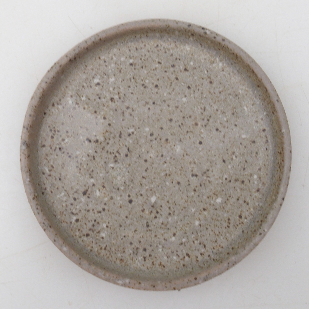 Kerek bonsai konzol D6-S - 10 x 10 x 1 cm - bézs színű