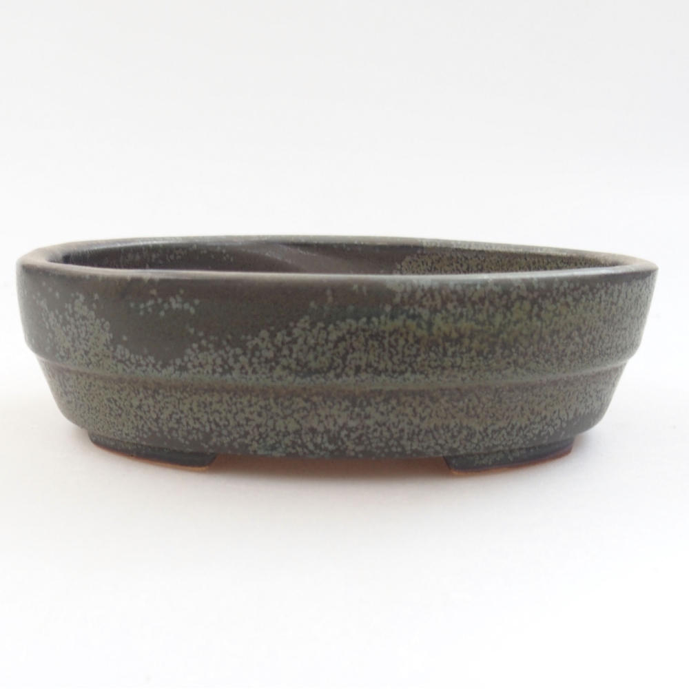 kerámia bonsai tál 22 x 17 x 5 cm, zöld