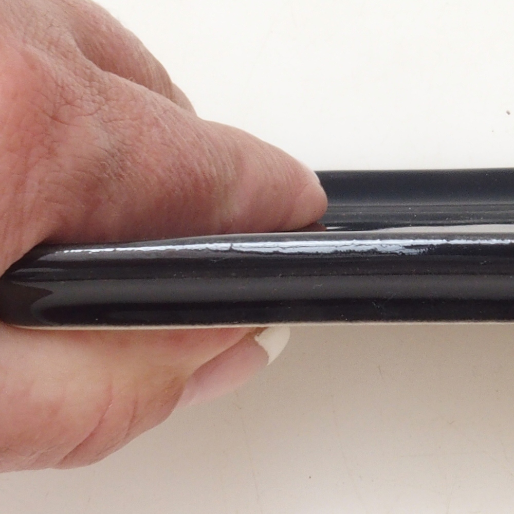 Téglalap bonsai tálca D5-M - 12,5 x 10,5 x 1 cm - fekete