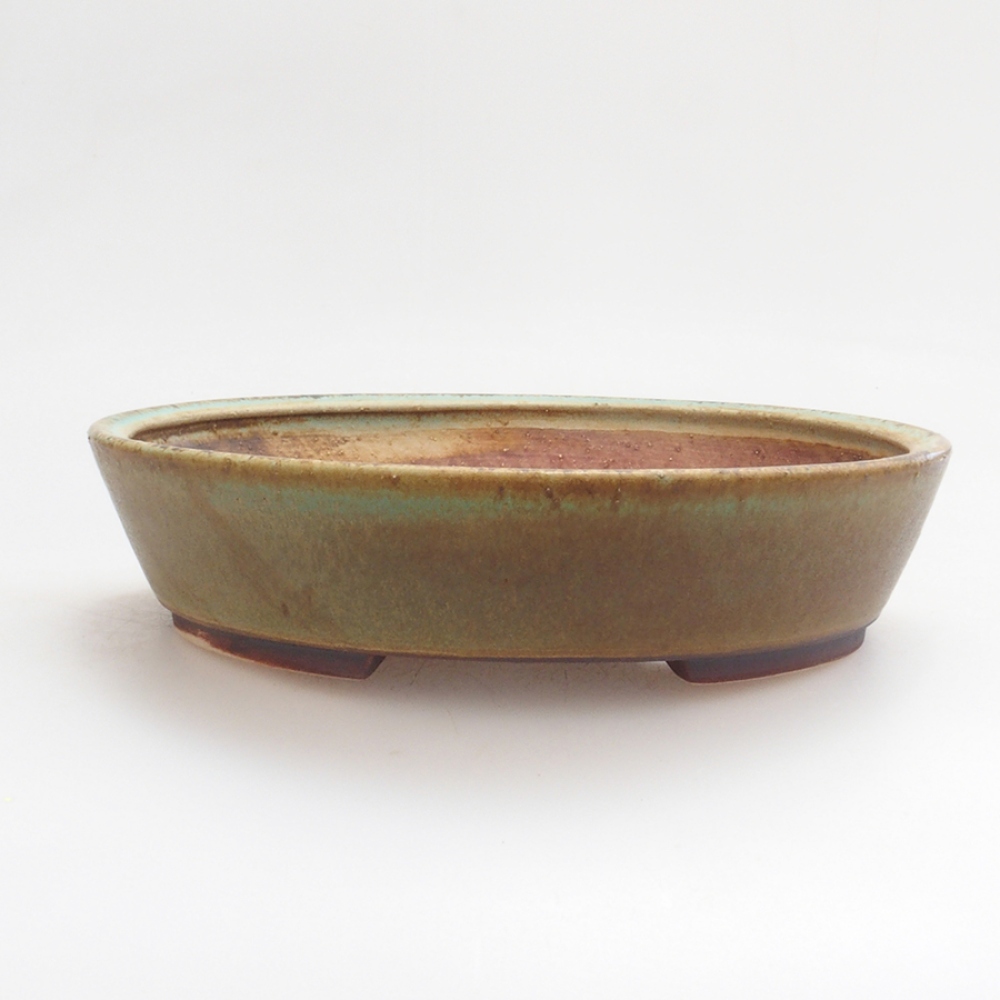 kerámia bonsai tál 10 x 8,5 x 4 cm, barna