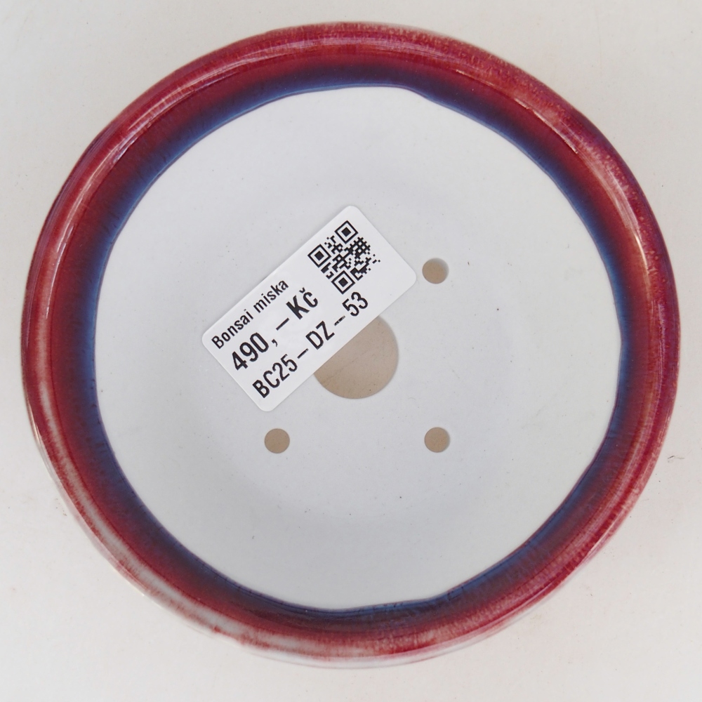 kerámia bonsai tál 10,5 x 10,5 x 5 cm, lila színben