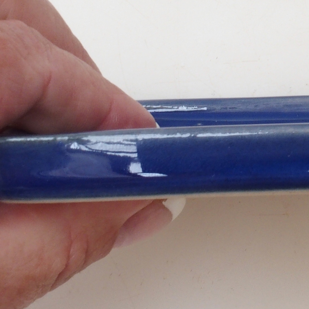 Bonsai tálca négyzet alakú M - 10 x 10 x 1,5 cm - kék