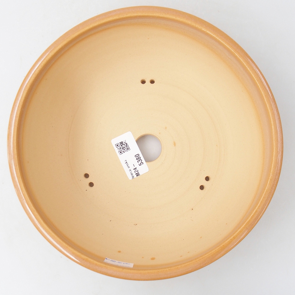 Kerámia bonsai tál 20,5 x 20,5 x 7,5 cm, bézs színben