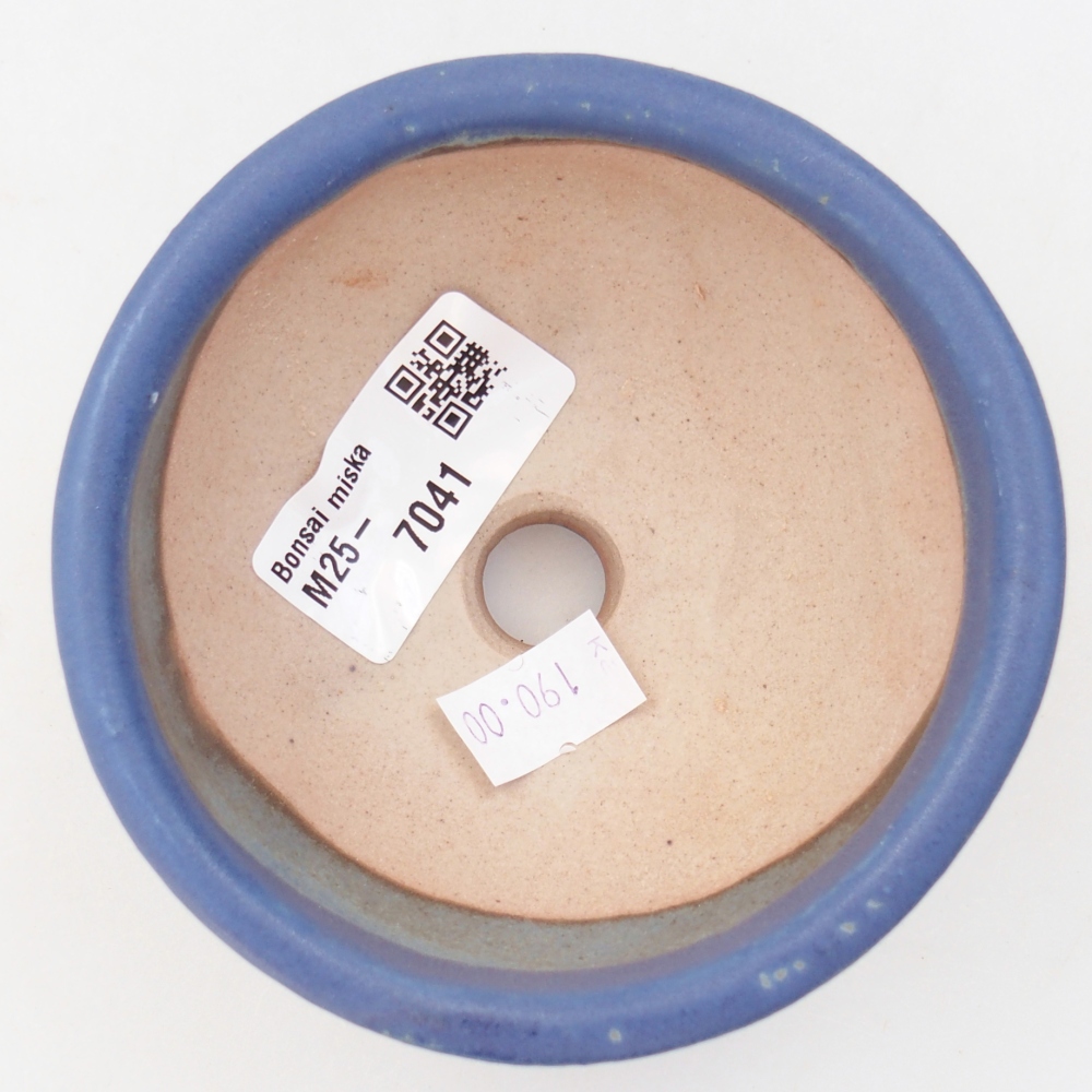 kerámia bonsai tál 9,5 x 9,5 x 5 cm, kék színben