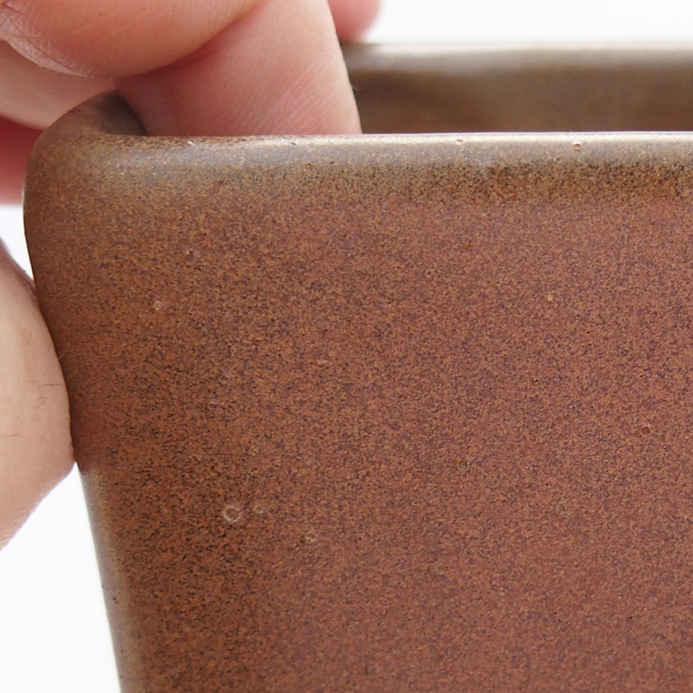 kerámia bonsai tál 7 x 7 x 9,5 cm, barna