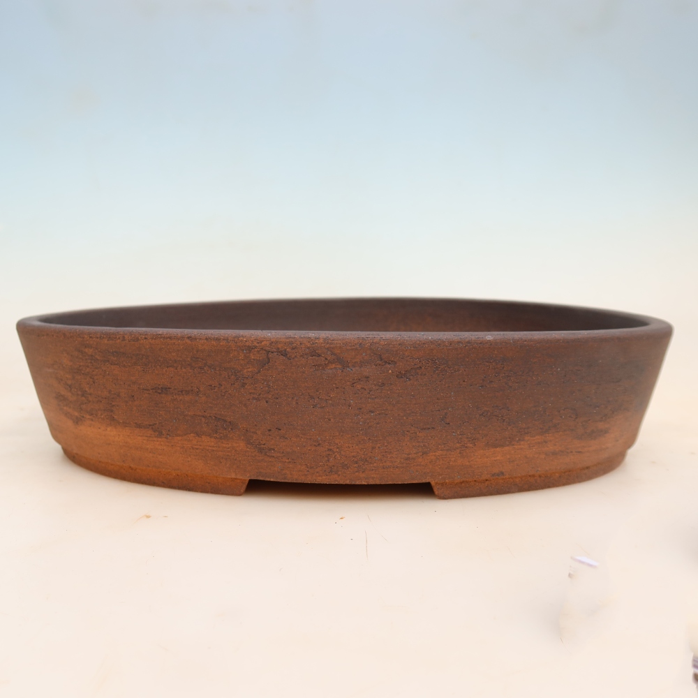 Kerámia bonsai tál, 38 x 30,5 x 8 cm, barna színű