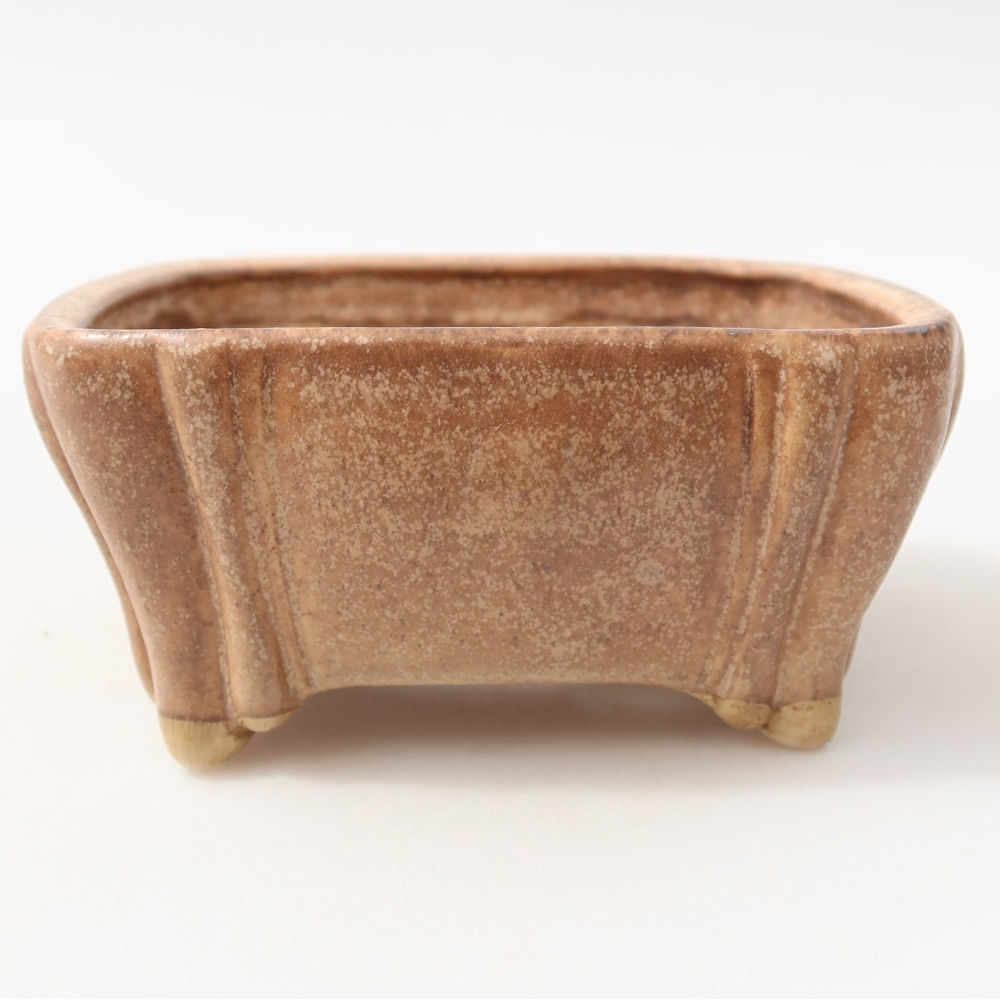 Kerámia bonsai tál 10,5 x 10,5 x 4,5 cm, rózsaszínű