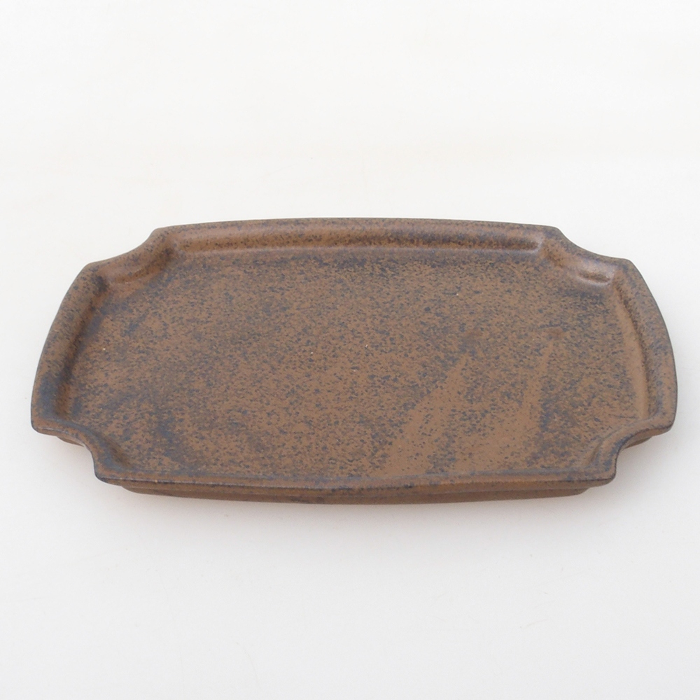 kerámia tál H03 - 17 x 12,5 x 1 cm - barna