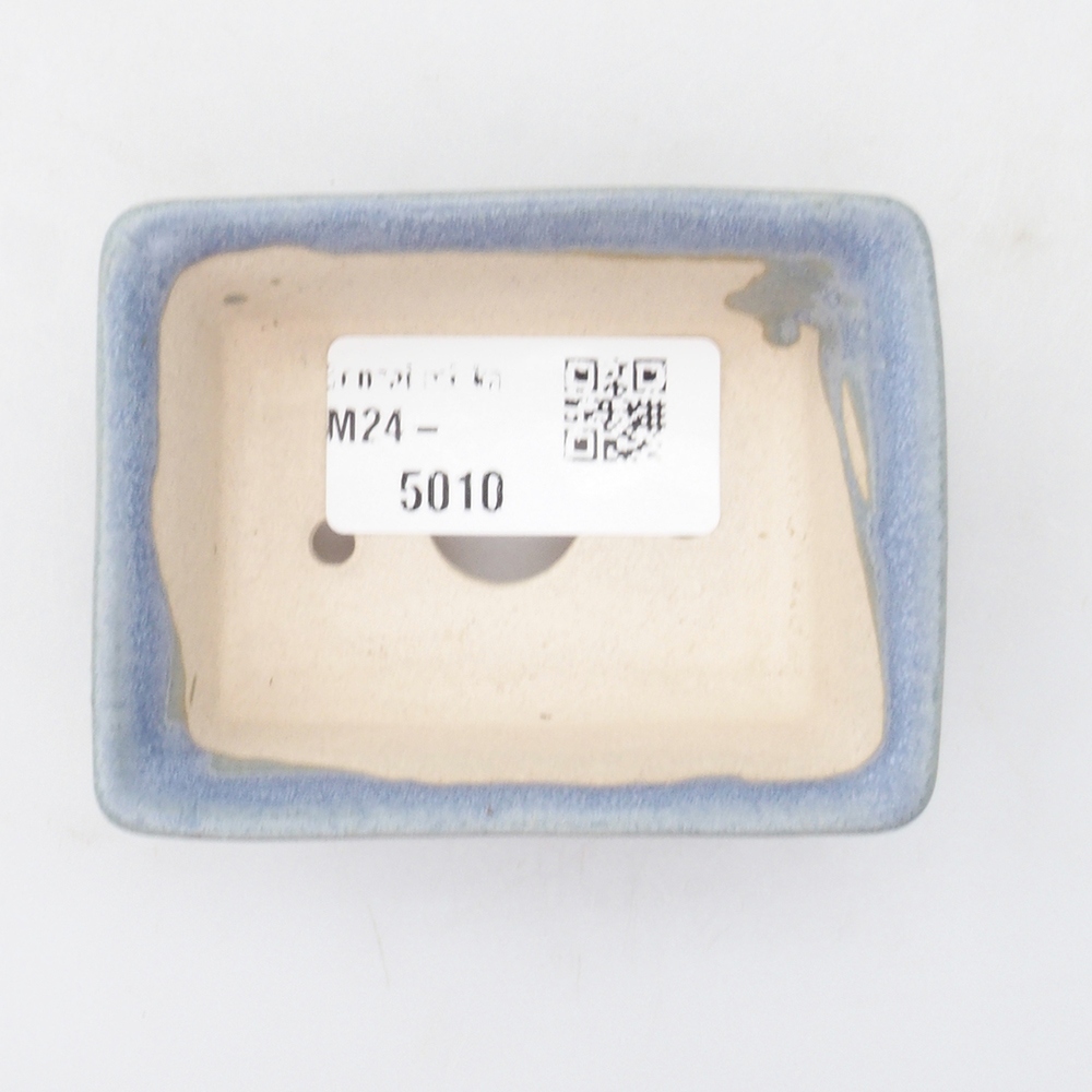 Mini bonsai tál 7,5 x 5,5 x 2,5 cm, kék színben