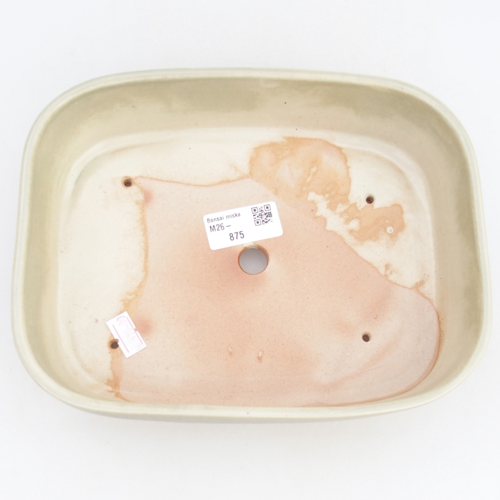 kerámia bonsai tál 23 x 18 x 5,5 cm, zöld