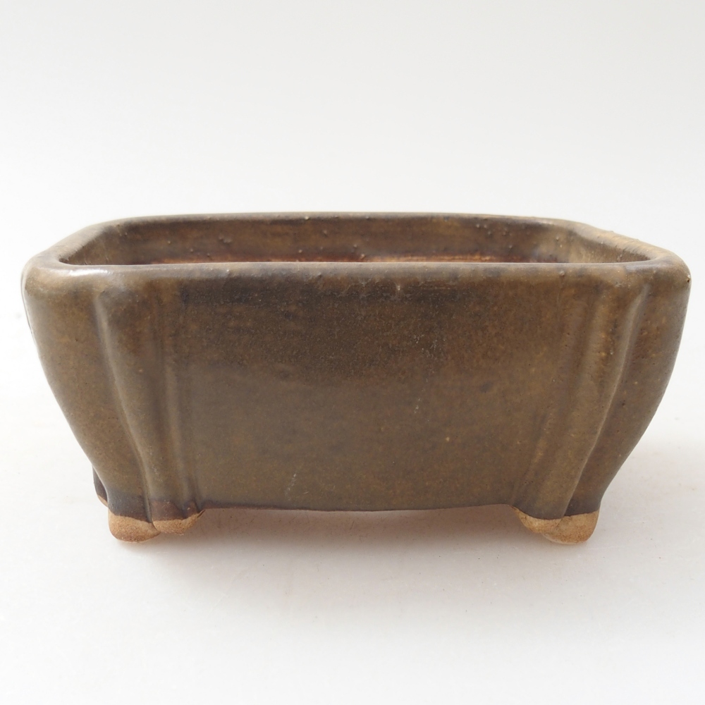 kerámia bonsai tál 10 x 9 x 5 cm, barna