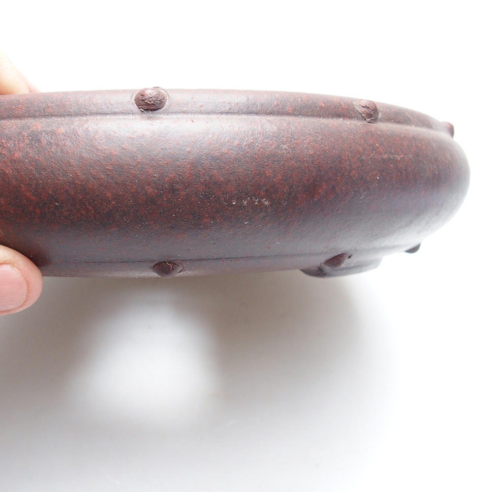 Tál 22 x 22 x 5 cm barna-piros