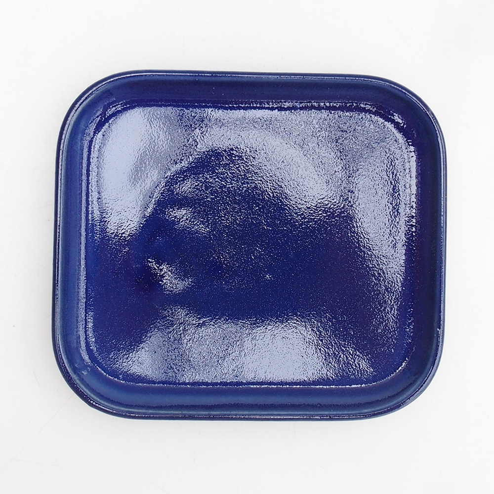 Bonsai tál + csészealj H11 - 11,5 x 10 x 4 cm. - zöld