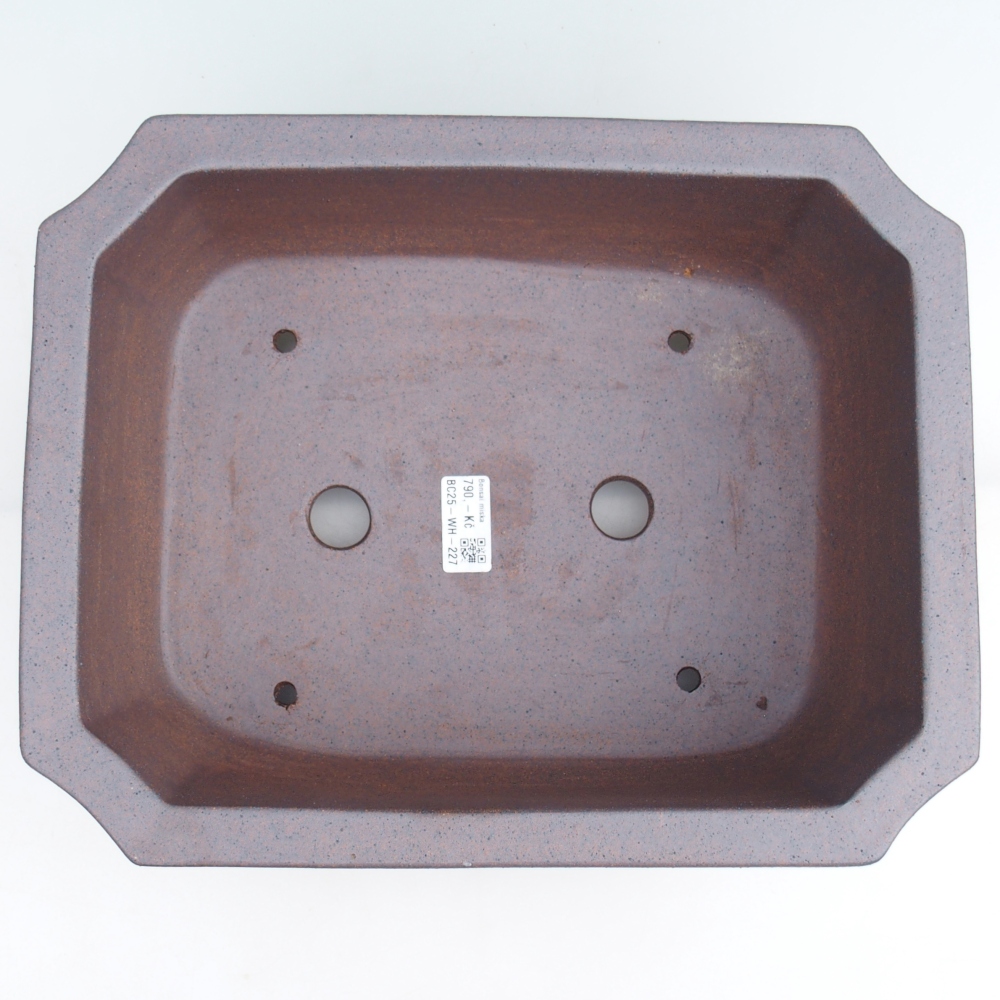 Kerámia bonsai tál 33 x 26 x 12,5 cm, fém színben