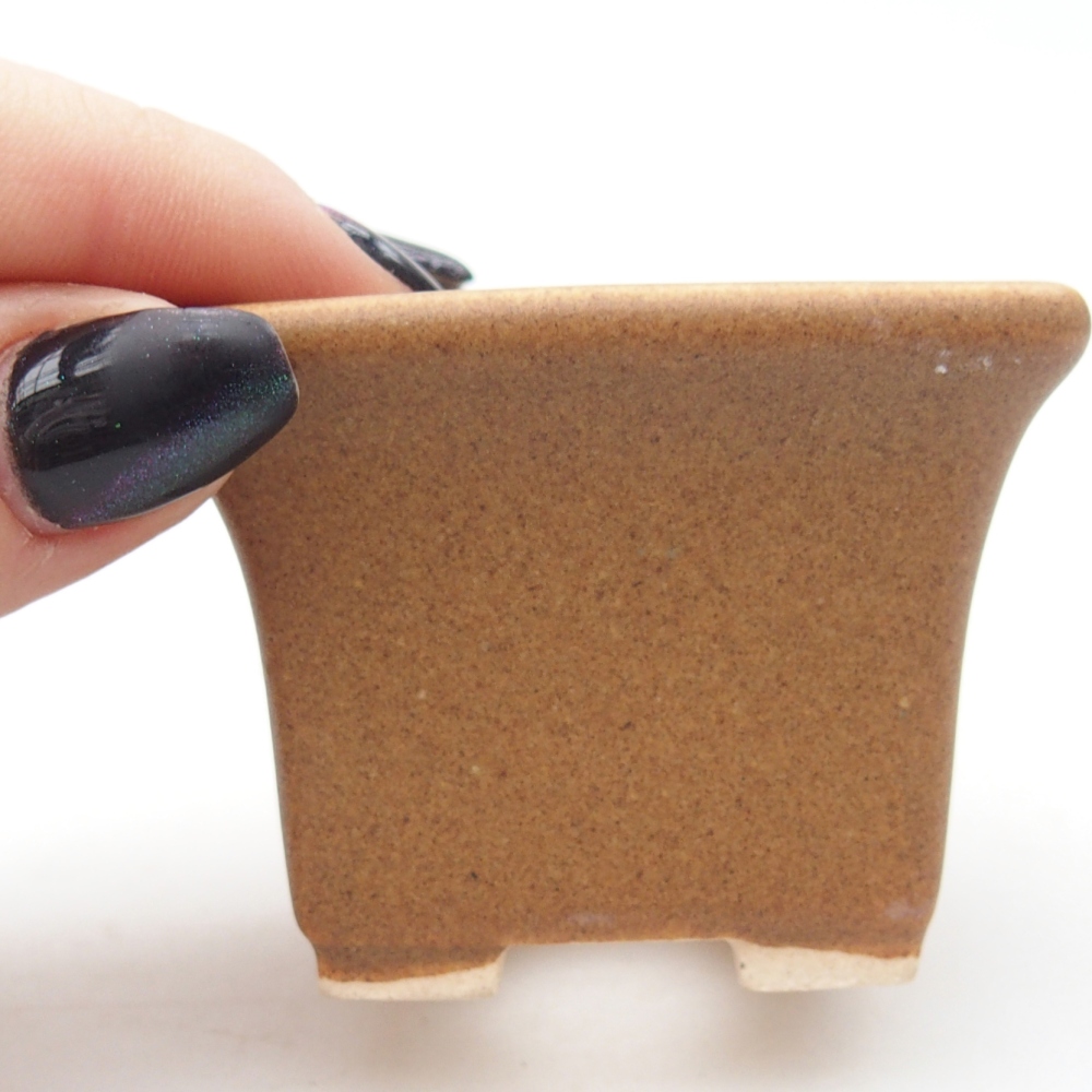 Mini bonsai tál 5,5 x 5,5 x 4 cm, barna