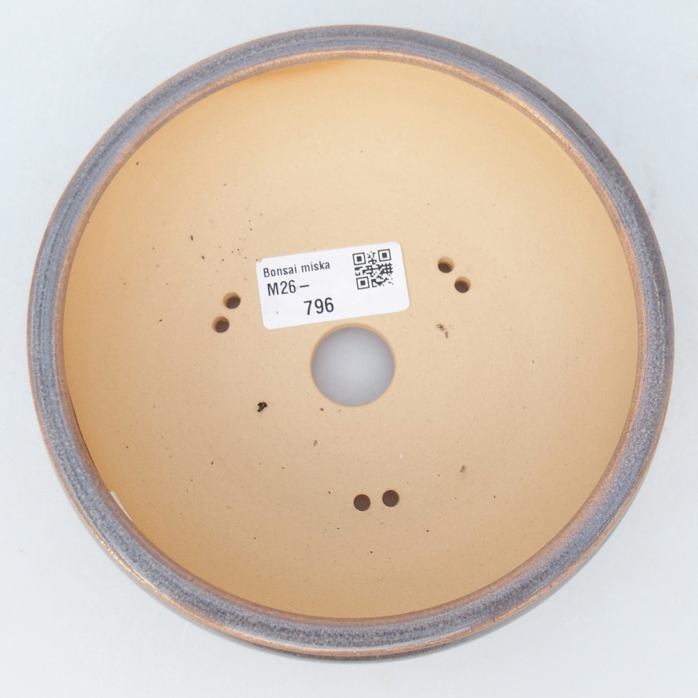 kerámia bonsai tál 15 x 15 x 5,5 cm, szürke