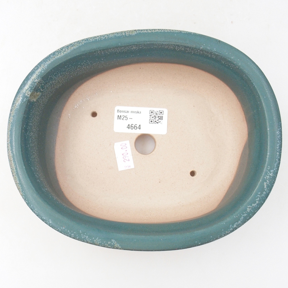 kerámia bonsai tál 18 x 14,5 x 6 cm, kék színben