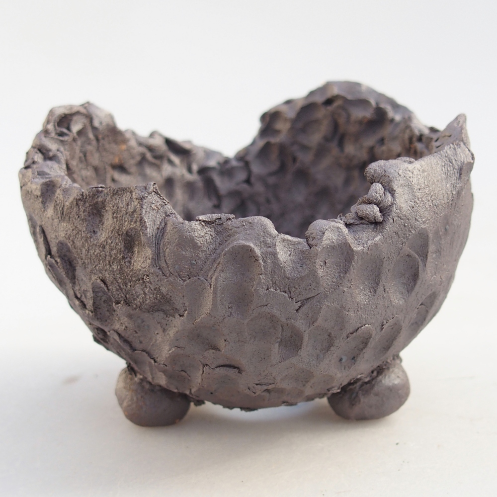 Kerámia kagyló 9 x 9 x 6,5 cm , fémes színű