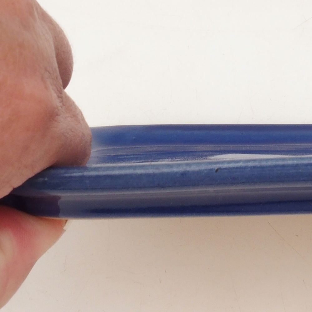 Kerámia tál H50 - 18 x 13 x 1 cm - kék