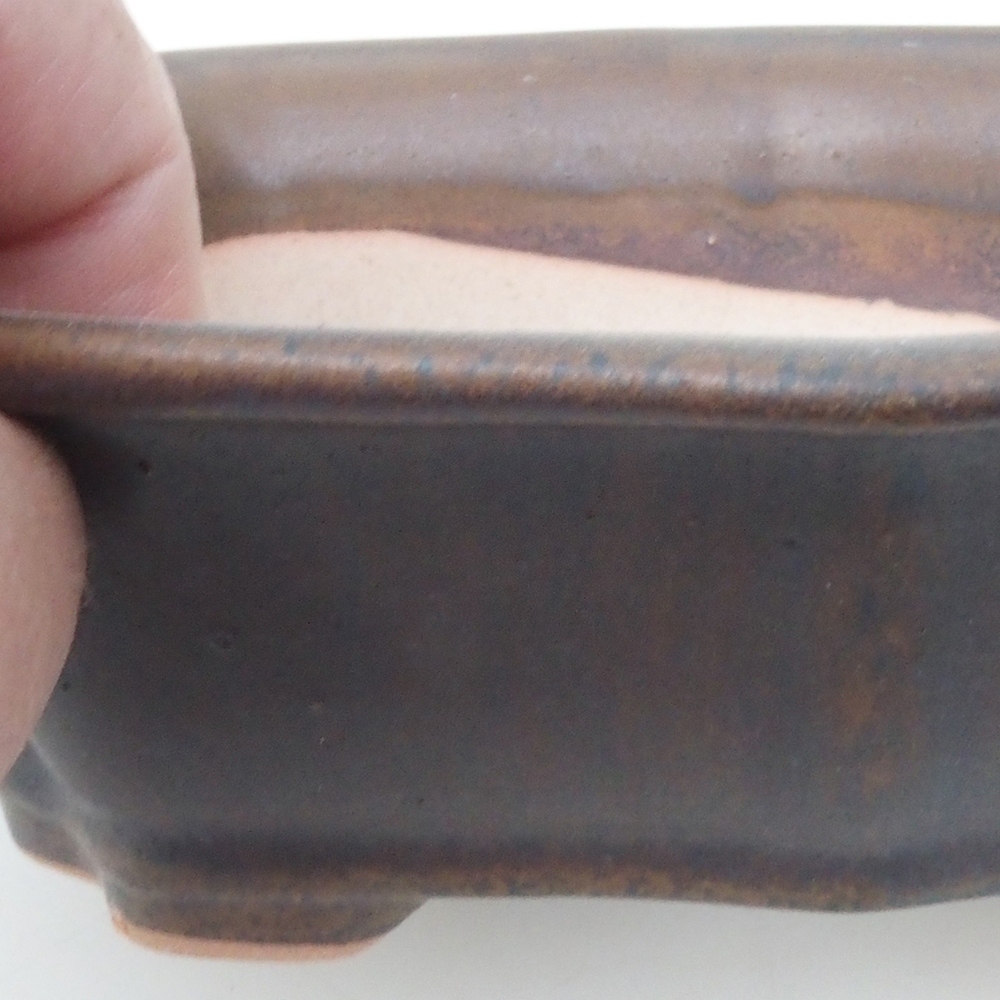 Bonsai tál H51 - 18 x 14 x 5 cm - barna