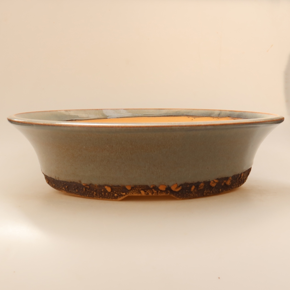 Kerámia bonsai tál 35,5 x 35,5 x 9 cm, szín: szürke – KIZÁRÓLAG SZEMÉLYES ÁTVÉTEL vagy raklapos szállítás
