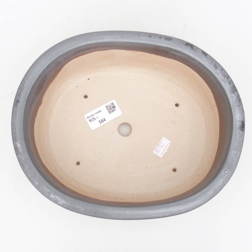 Kerámia bonsai tál 23 x 19 x 7 cm, fém színben
