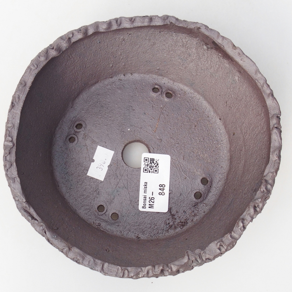 Kerámia bonsai tál 17 x 16,5 x 6 cm, fém színben
