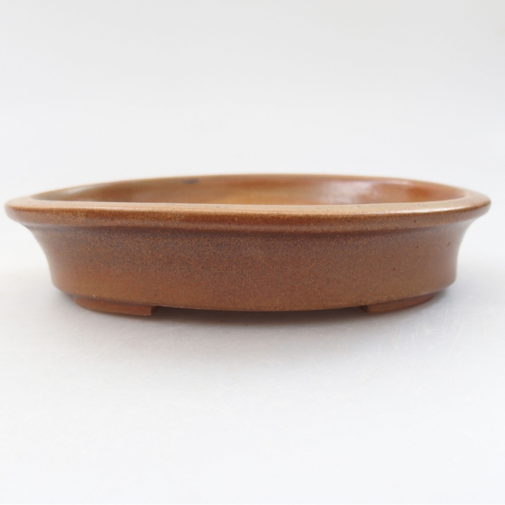 kerámia bonsai tál 13 x 11 x 3 cm, barna