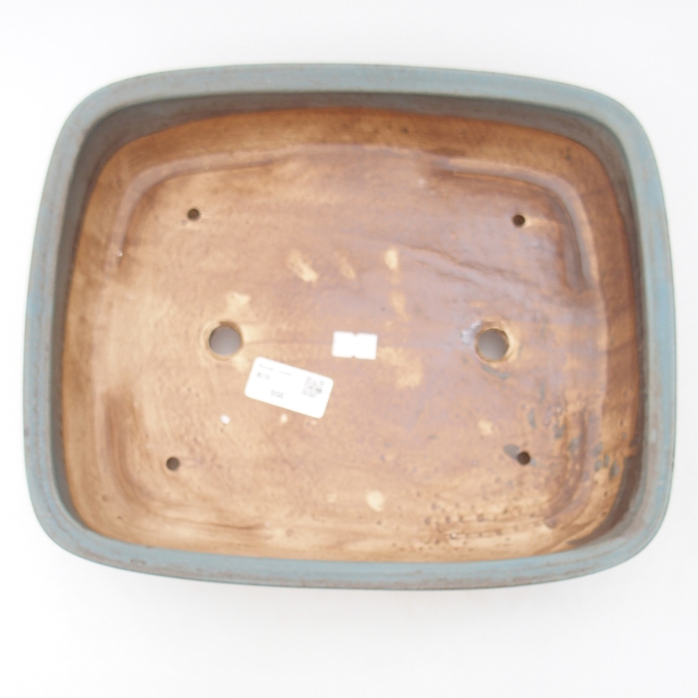 kerámia bonsai tál 29,5 x 24,5 x 7,5 cm, kék színben