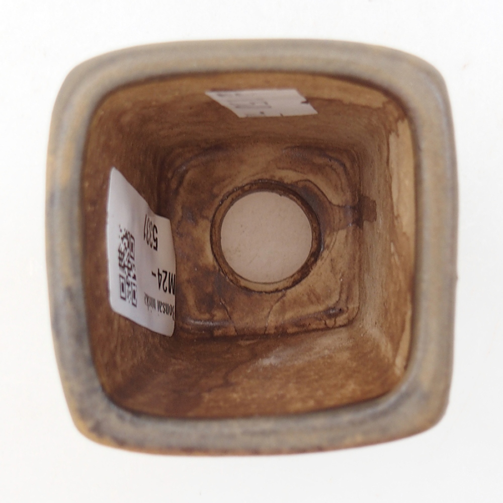 kerámia bonsai tál 5 x 5 x 6,5 cm, barna
